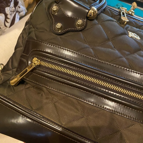 Burberry quilted Prorsum Bit Runway leather brown bag - Picture 4 of 15
